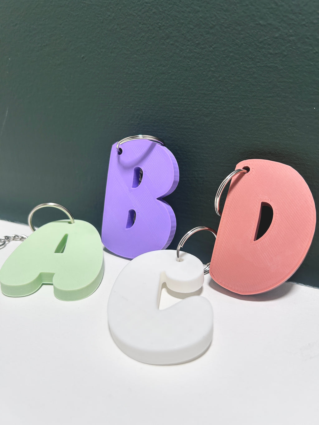 Chunky Alphabet Letter Keychain STL Files (A–Z)