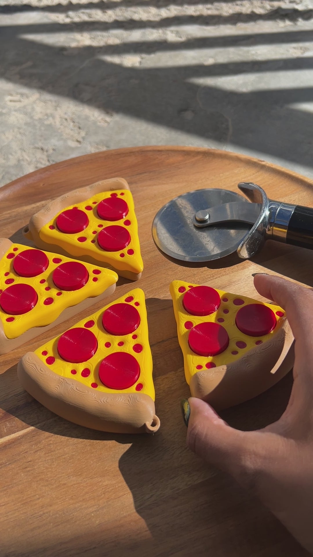 Pizza Slice Fidget Clicker Toy