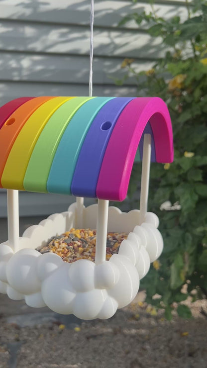 Rainbow Bird Feeder